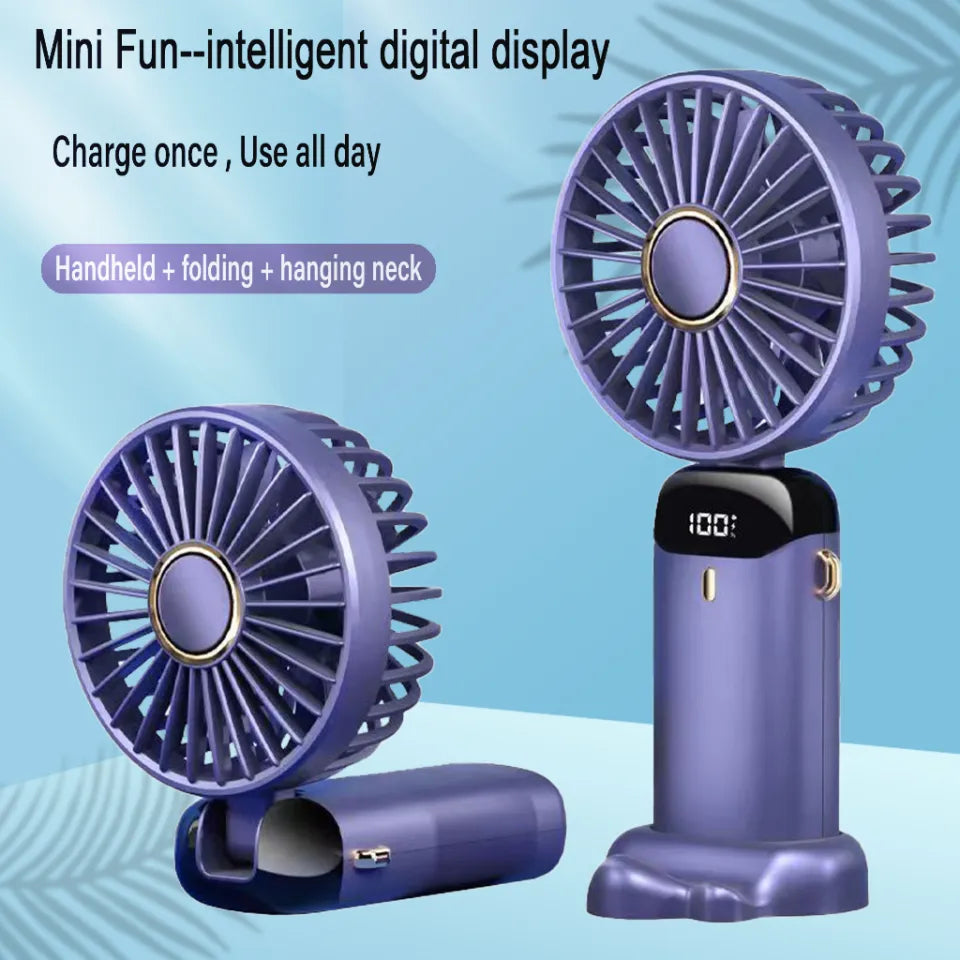 Neck Hanging Fan Foldable
