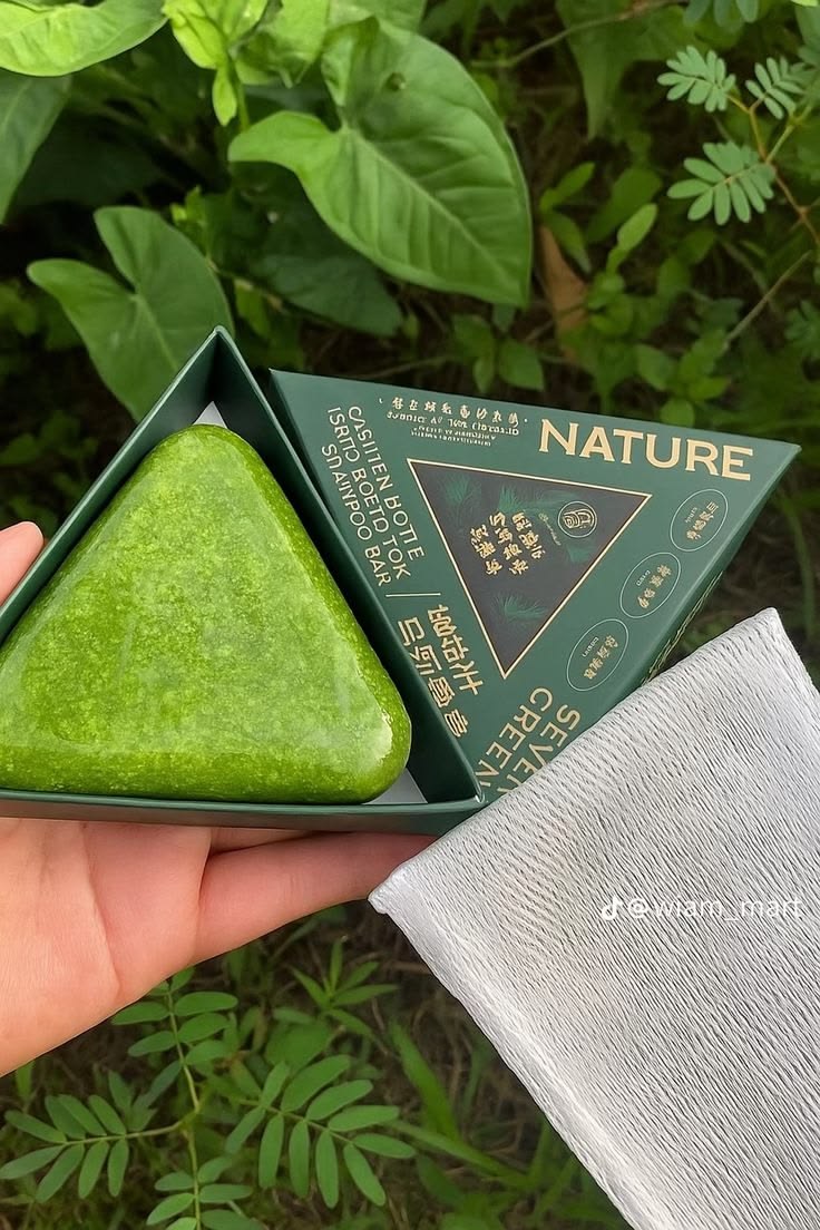 Nature Triangle Shampoo Bar Strengthens Hair For Men And Women
